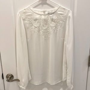White House Black Market Lace Blouse